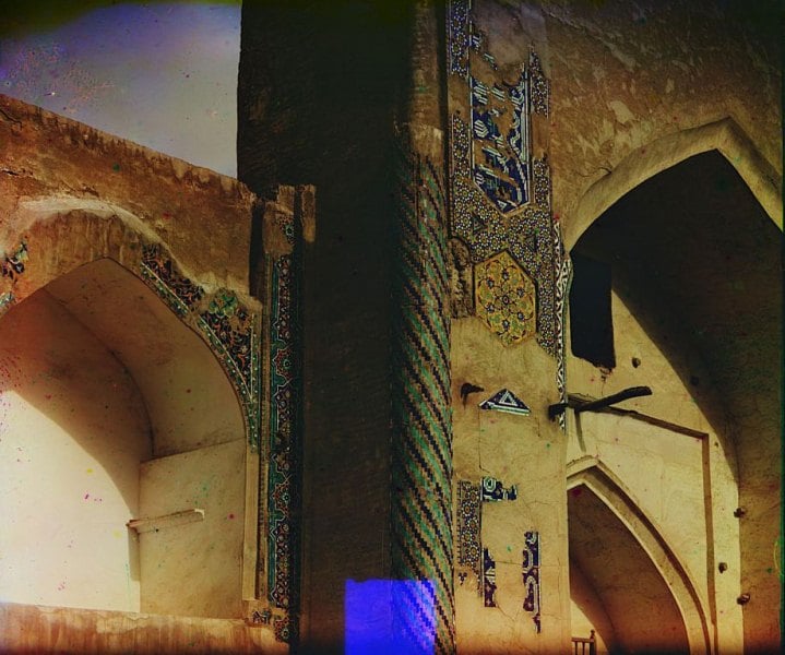 Madrasah Nadir-Divan-Begi. Ensemble Lyabi-House. Bukhara Photo Prokudin-Gorsky.
