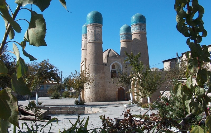Сhor Minar Madrasah in Bukhara.