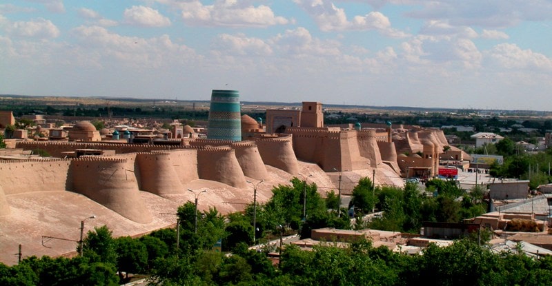 The Walls of Ichan Kala in Khiva.