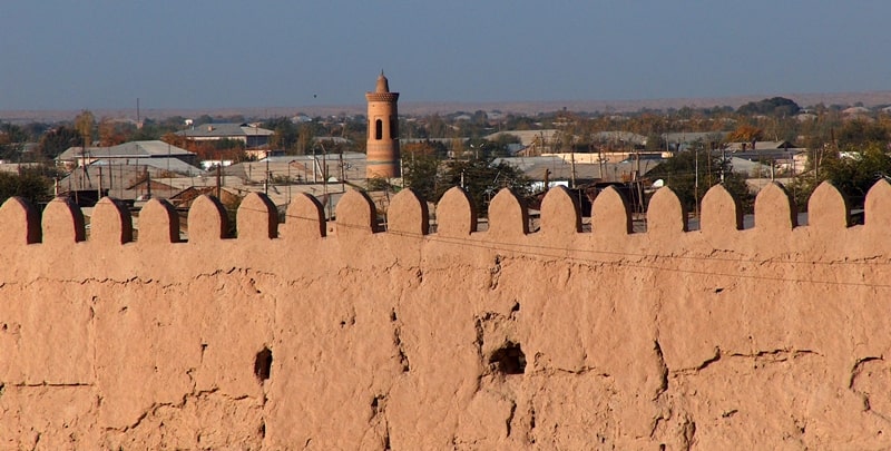 The Walls of Ichan Kala in Khiva.