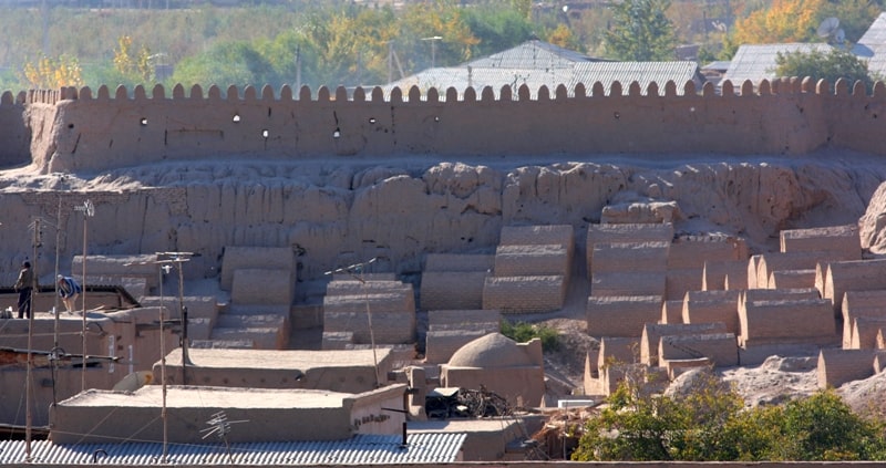 The Walls of Ichan Kala in Khiva.