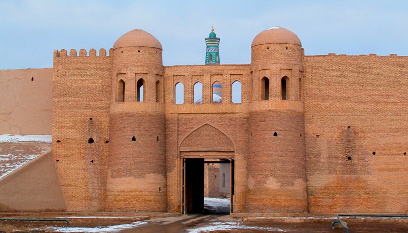 Tash Darvaza Gate in Khiva.