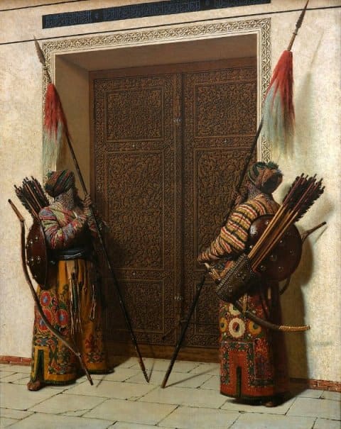 Doors of the Kuksaray Palace. Painting by Vasily Vereshchagin, 1872.