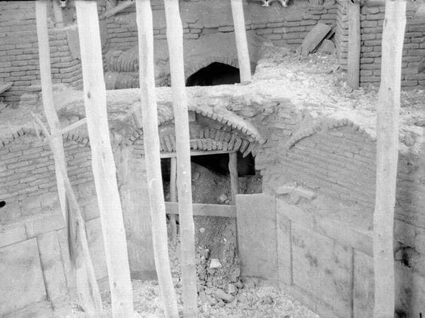 Ruins of the Ak-Saray mausoleum in Samarkand. Photographs by Boris Nikolaevich Zasypkin, a renowned Soviet architect and restorer who studied and preserved Central Asian monuments. The photographs were taken in 1924-1925 during research and restoration work in Samarkand.