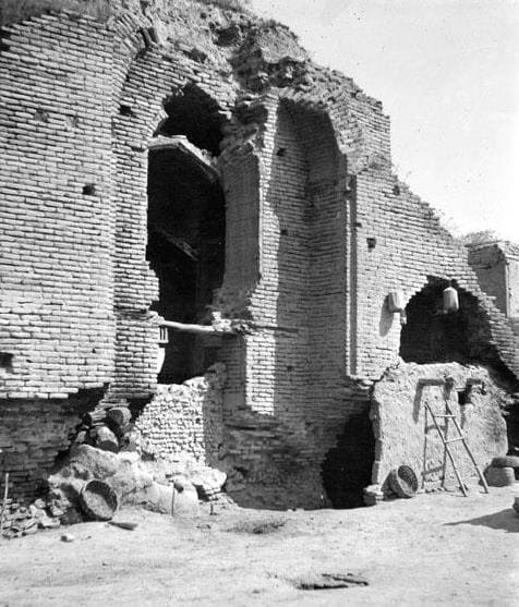 Ruins of the Ak-Saray mausoleum in Samarkand. Photographs by Boris Nikolaevich Zasypkin, a renowned Soviet architect and restorer who studied and preserved Central Asian monuments. The photographs were taken in 1924-1925 during research and restoration work in Samarkand.