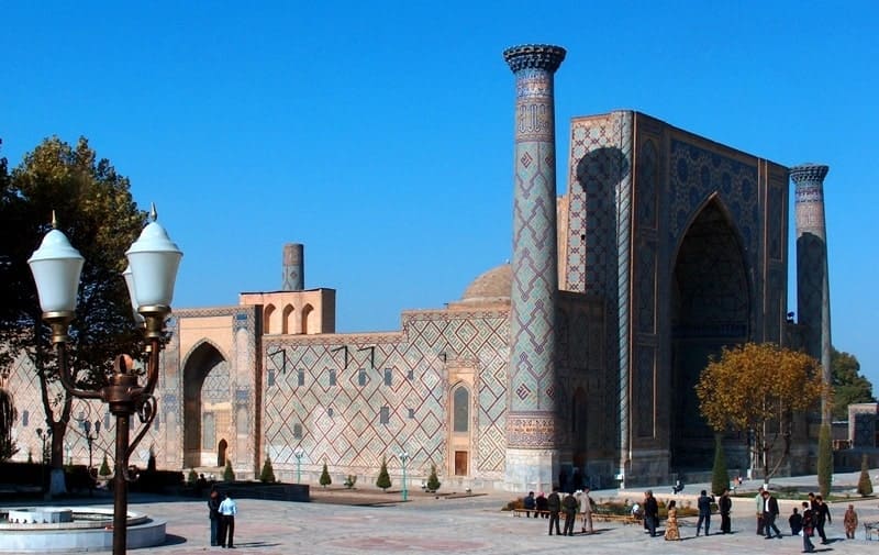 Ulugh Beg Madrasah in Samarkand.