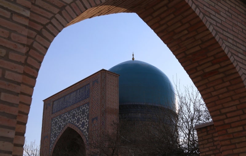 Kok Gumbaz mosque in Shakhrisabz.