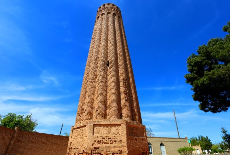 Jarkurgan Minaret in Surkhandarya province.