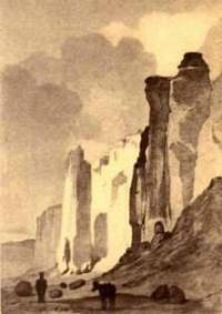 Т.Г. Шевченко. Чиркала-Тау. Бумага, акварель (25,8 × 16,7 см). (VII – VIII 1851 год).