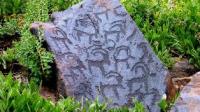 Kaskabulak petroglyphs in Aksu-Zhabaglu natural nationla reserve.