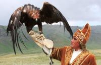 Unique in Kazakhstan of show with birds of prey.