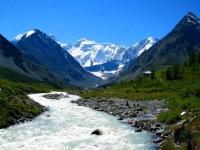 Natural environs of the Pamir mountains.