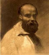 Т. Г. Шевченко. Автопортрет. (VII – VIII. 1851 год). Тонированная бристольская бумага, итальянский карандаш, белила (22.1 × 17.7