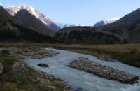 Natural sights of vicinities of the river Middle Talgar.