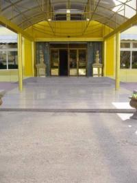 Front entrance in hotel.