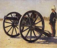 V.V. Vereshchagin. "A gun". 1882 - 1883.