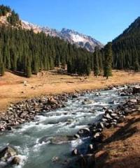 Karakol River is located on northern slope of Terskey Ala-Too Range.