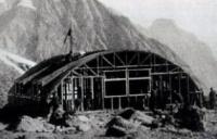 The construction of the station in 1933.