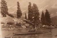 Big Almaty Lake. Elevation 2335 m above sea level. Photograph from the 1970s. Photographer unknown.