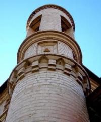A small minaret at the corners of the Nogai Ishan Mosque. Photo from http://www.farsah.kz
