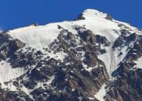 A glacier in the headwaters of the Southwestern Talgar River.