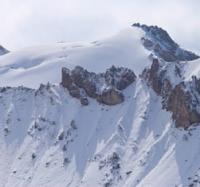 Upper boundary of Mushketov glacier.