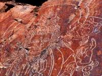 Buddhist deities on sanctuary Tamgaly-Tas.