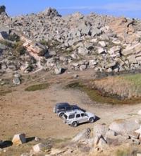 Around of the lake Kuzdakary on Mangyshlak.
