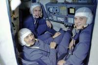 Экипаж космического корабля «Союза-11» - Георгий Добровольский, Владислав Волков, Виктор Пацаев.