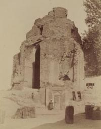 The Bibi Khanum mausoleum. Amateur photographer G.А.Pankratiev “Album of historical monuments of Samarkand” 1890.
