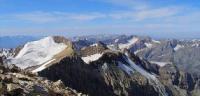View from peak to Sayram.