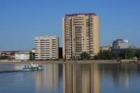 Atyrau. Quay of Ural.
