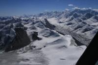 The Pamir mountains.