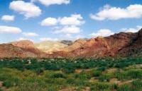 Landscape of the Kyrk-Gyz gorge (also known as "Forty Girls") in the Koytendag (Kugitangtau) range.