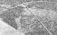 Kuyuk-Kesken-Kala settlement. Perspective Aerial photography. View of the citadel.