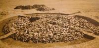 Berel burial mound. The photo from the book "Ancient History of Kazakhstan".