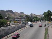 Streets of the town of Osh.