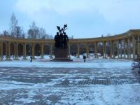 Monument Anay and to Pushkin in Petropavlovsk.