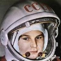 1963 the first flight in space of the woman-cosmonaut - Valentiny Tereshkovoj took.